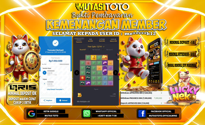 KEMENANGAN MEMBER BERMAIN DI PG SOFT LUCKY NEKO