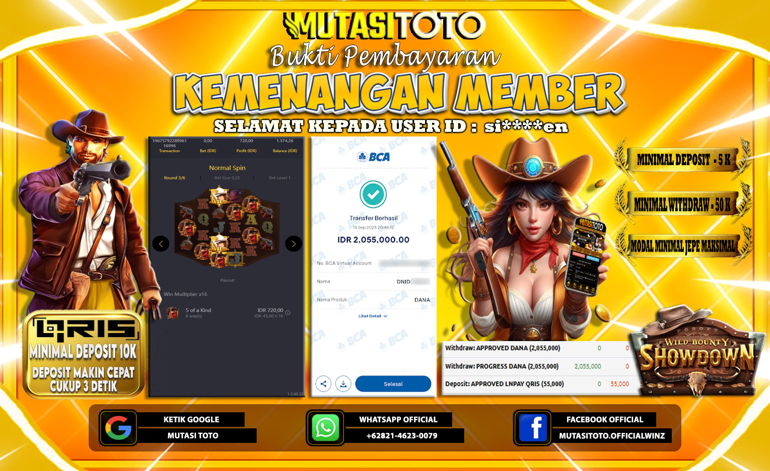 KEMENANGAN MEMBER BERMAIN DI PG SOFT WILD BOUNTY SHOWDOWN