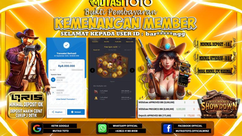 KEMENANGAN MEMBER BERMAIN DI PG SOFT WILD BOUNTY SHOWDOWN