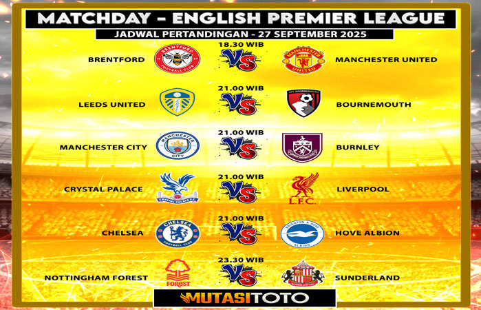 JADWAL BOLA HARI INI !!!