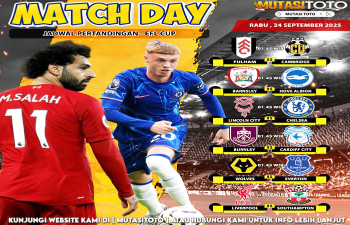 JADWAL BOLA HARI INI !!!