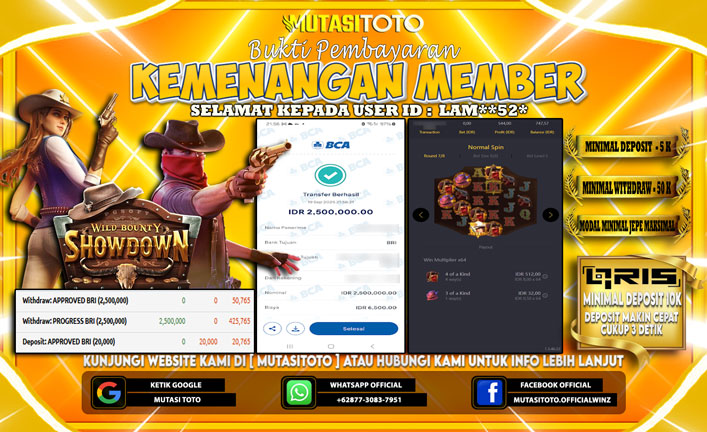 KEMENANGAN MEMBER BERMAIN DI PG SOFT WILD BOUNTY SHOWDOWN