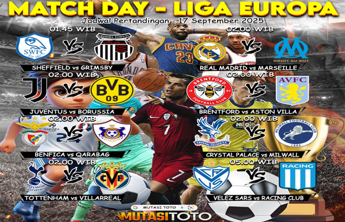 JADWAL BOLA HARI INI !!!