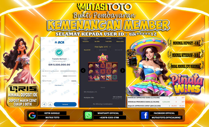 KEMENANGAN MEMBER BERMAIN DI PG SOFT PINATA WINS