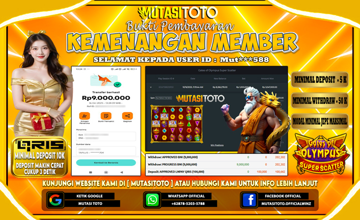 KEMENANGAN MEMBER BERMAIN GATES OF OLYMPUS SUPER SCATTER