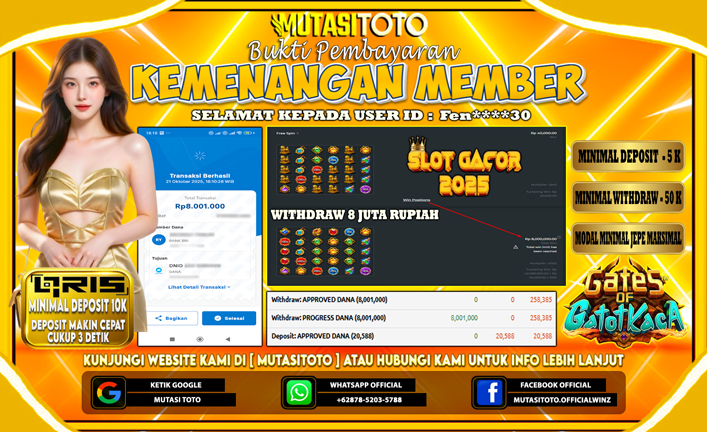 KEMENANGAN MEMBER BERMAIN DI GATES OF GATOT KACA