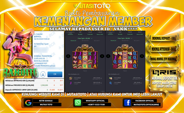 KEMENANGAN MEMBER BERMAIN DI PG SOFT WILD BANDITO