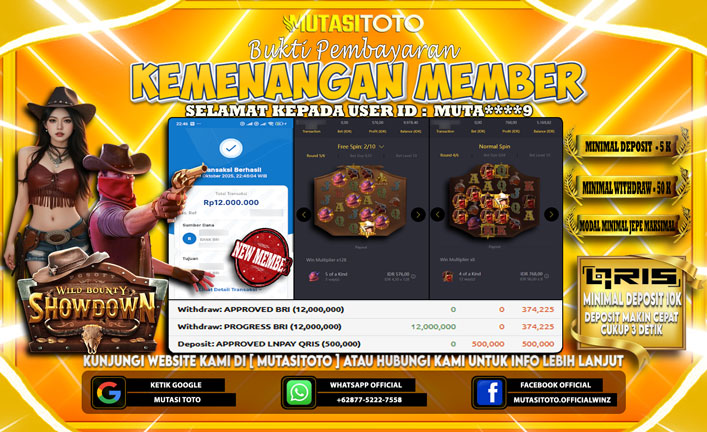 KEMENANGAN MEMBER BERMAIN DI PG SOFT WILD BOUNTY SHOWDOWN