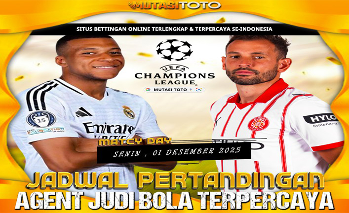 JADWAL PERTANDINGAN SEPAKBOLA – 01 DESEMBER 2025