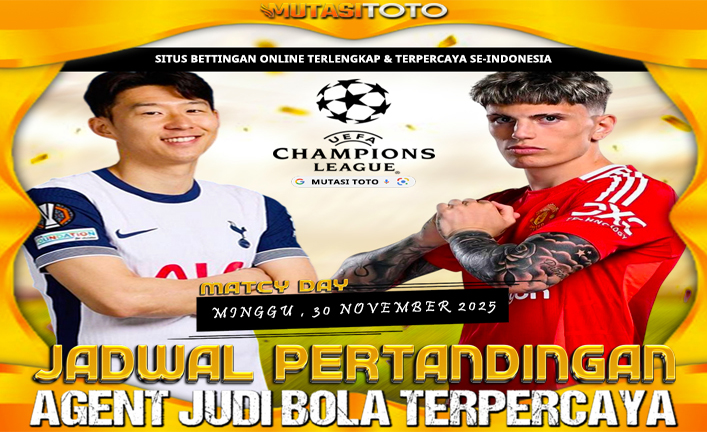 JADWAL PERTANDINGAN SEPAKBOLA – 30 NOVEMBER 2025
