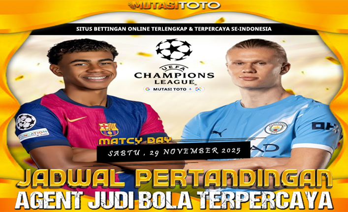 JADWAL PERTANDINGAN SEPAKBOLA – 29 NOVEMBER 2025