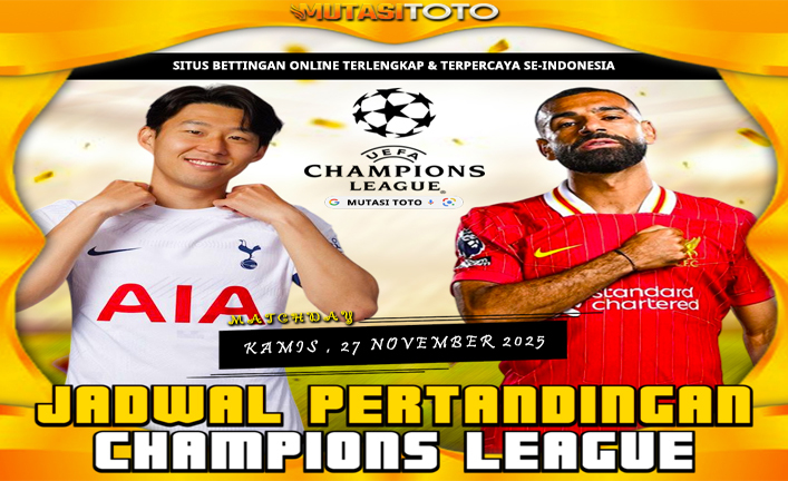 MATCHDAY CHAMPIONS LEAGUE FOOTBALL – 27 NOVEMBER 2025