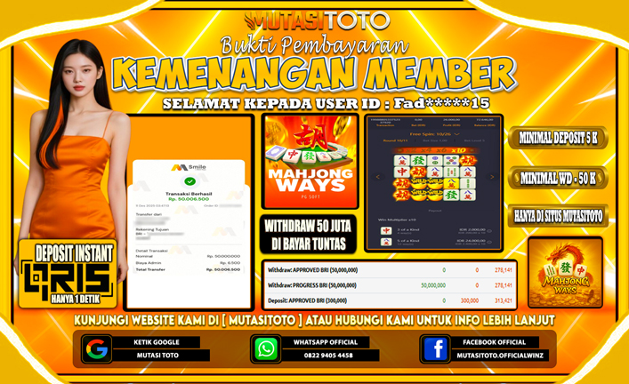 KEMENANGAN MEMBER BERMAIN PG SOFT – MAHJONG WAYS 1
