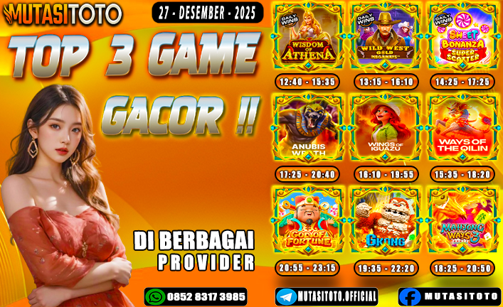 GAME GACOR TERUPDATE 27 DESEMBER 2025 – MUTASITOTO