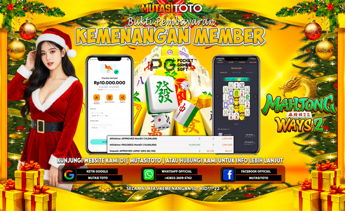 KEMENANGAN MEMBER BERMAIN PG SOFT- MAHJONG WAYS 2